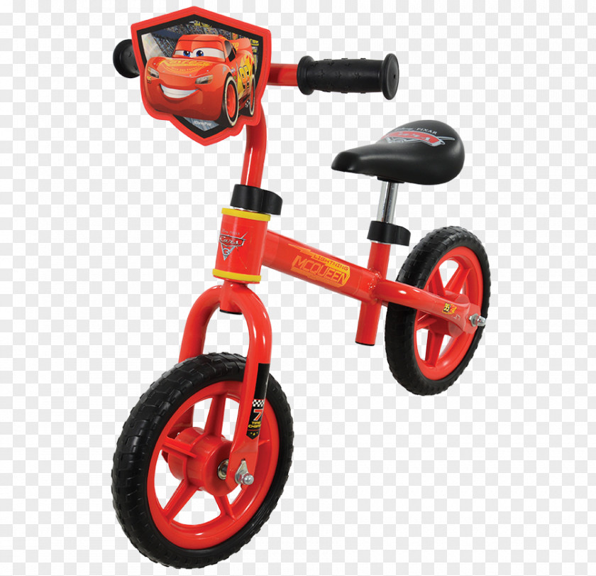 Balance Bicycle Wheels Lightning McQueen Pedals Saddles Mater PNG