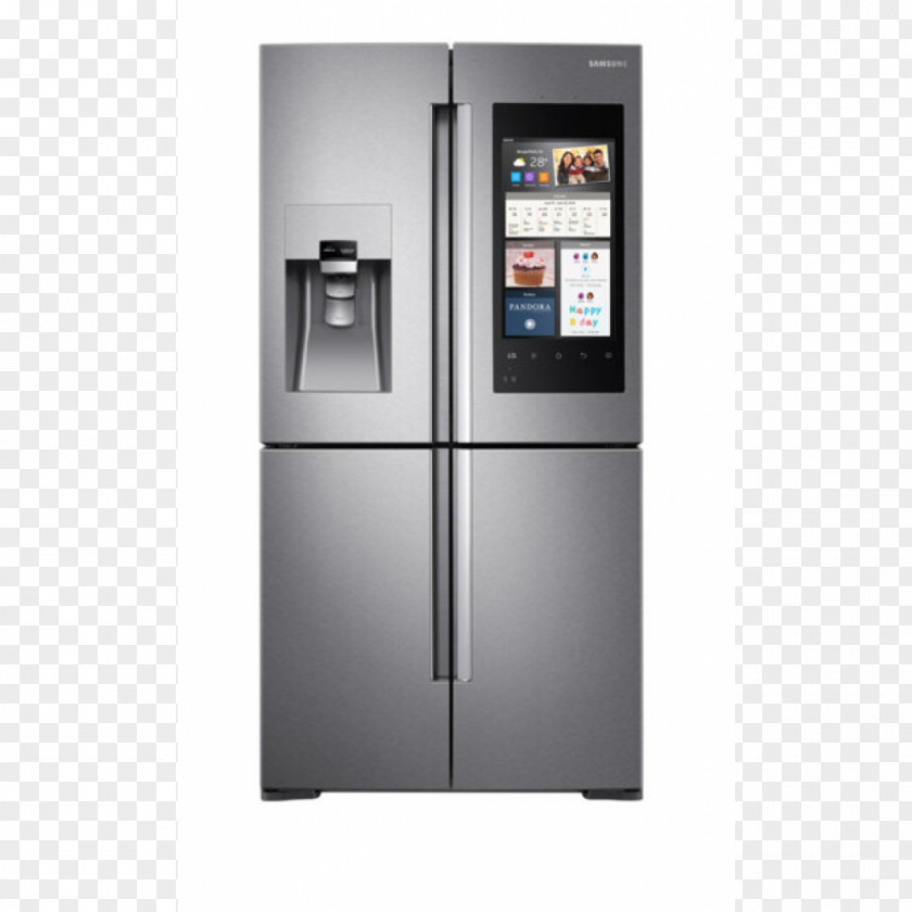 Refrigerator Samsung Family Hub RF56M9540 Home Appliance Frigidaire Gallery FGHB2866P PNG