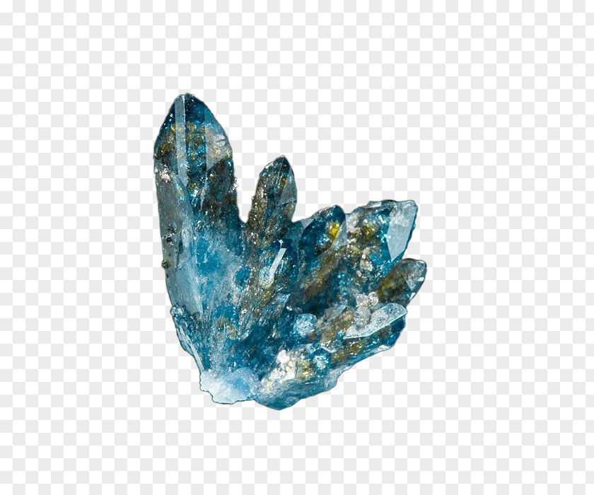 Rock Metal-coated Crystal Mineral Cavansite PNG