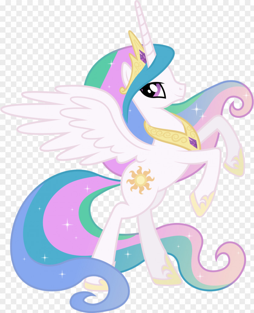 Unicorn Princess Pony Celestia Luna Rainbow Dash DeviantArt PNG