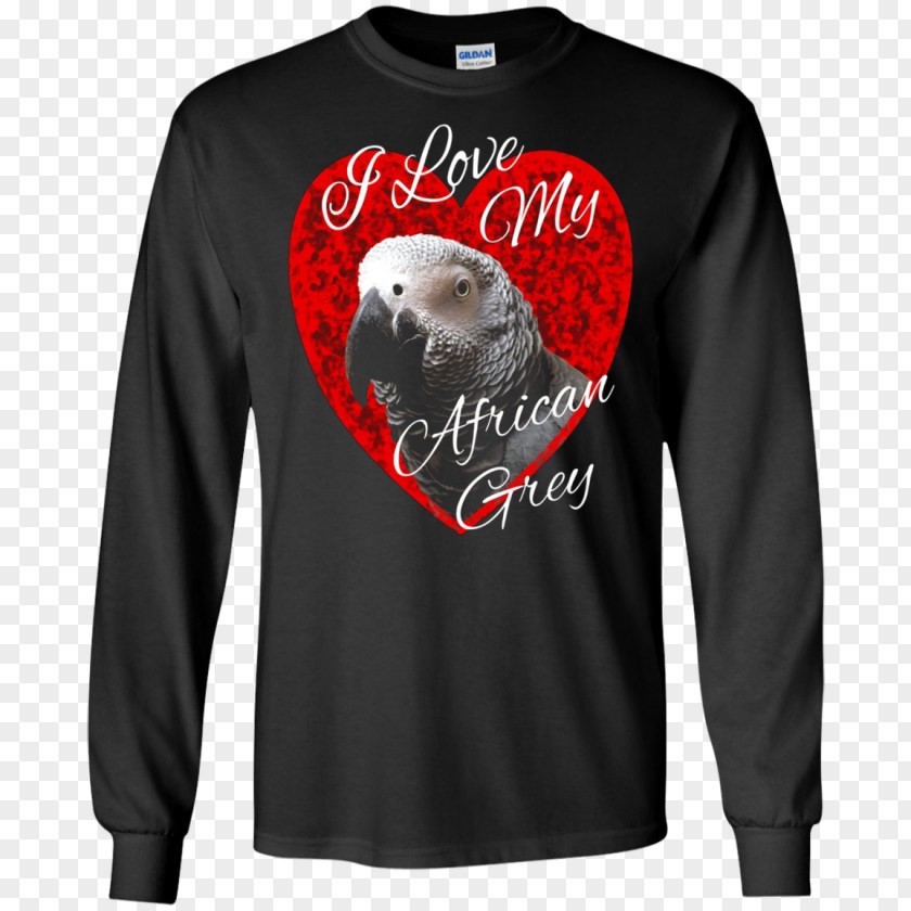 African Grey Parrot Long-sleeved T-shirt Hoodie Clothing PNG
