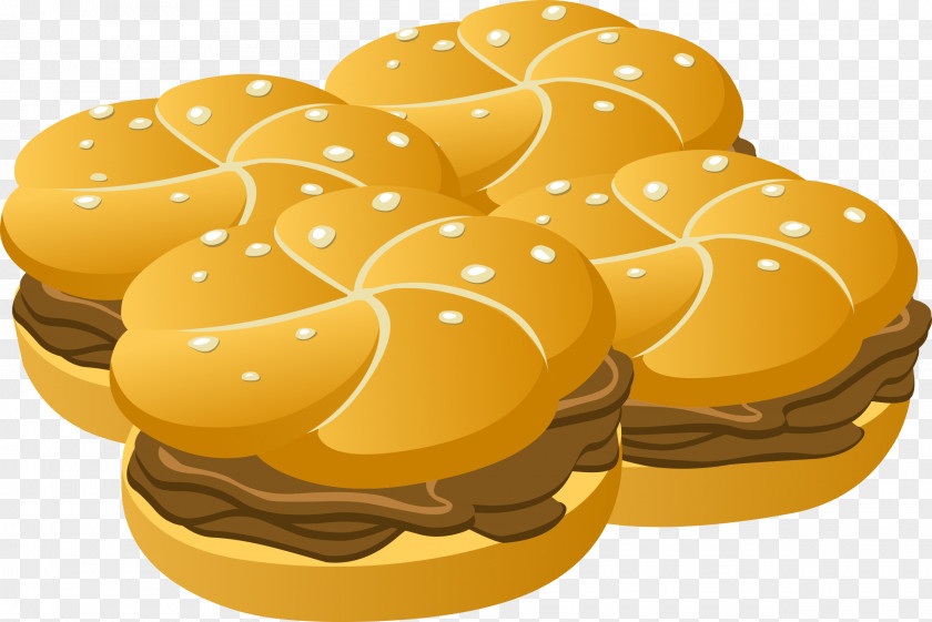 Bagel Hamburger Cheeseburger Barbecue Grill Fast Food Bun PNG