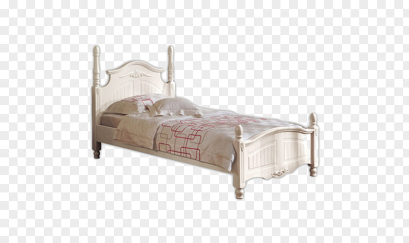 European Small Bed Frame Mattress Pillow PNG