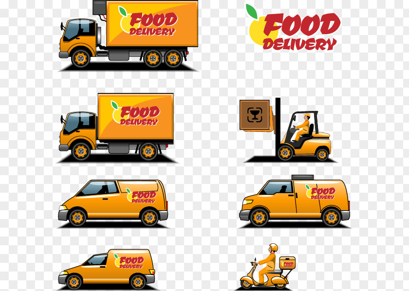 Food Truck Transport Cargo Icon PNG