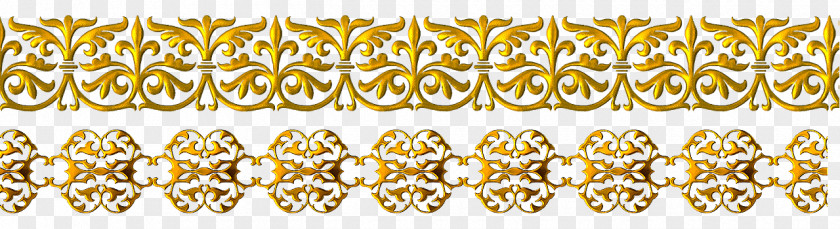 Vector Gold Frame Material Yellow Pattern PNG
