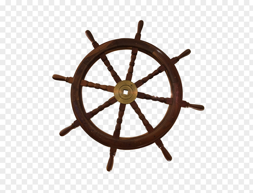 Wooden Wheel Ship's Wall Decal Boat PNG