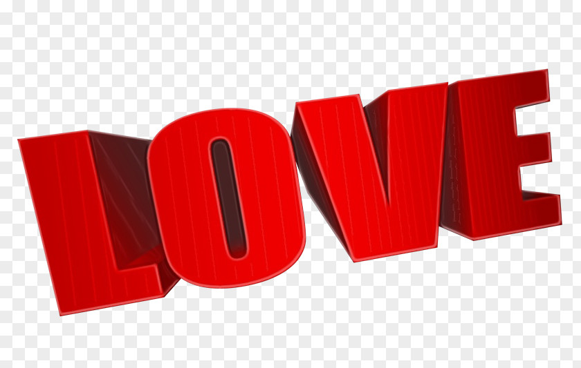 Material Property Red Sticker Love PNG