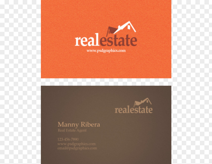 Real Estate Business Card Logo Product Design Brand Font PNG
