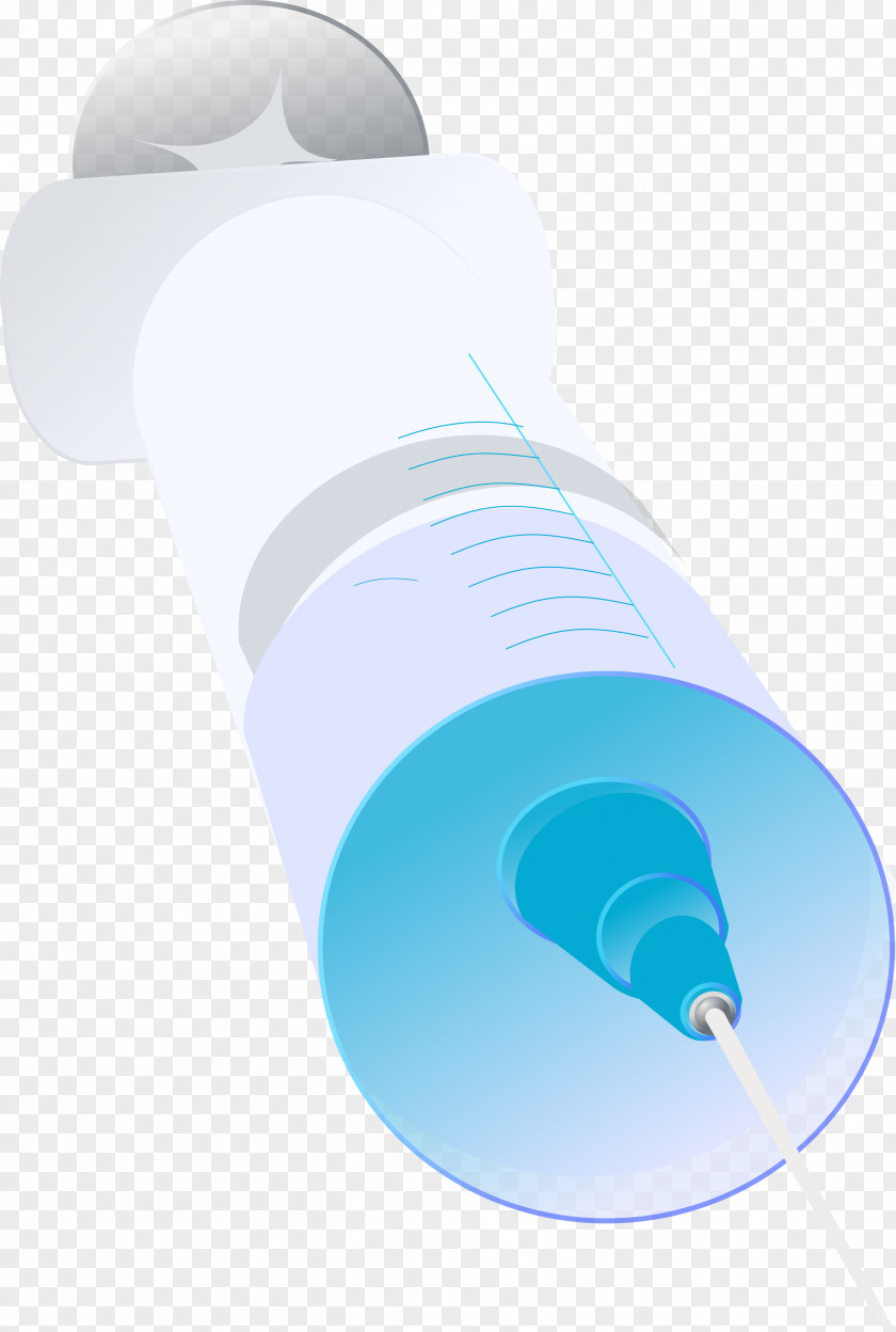 Syringe Blue Water Font PNG