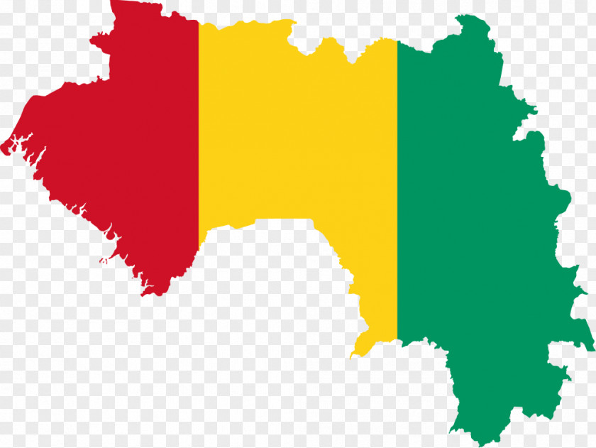 Flag Of Guinea National Map PNG