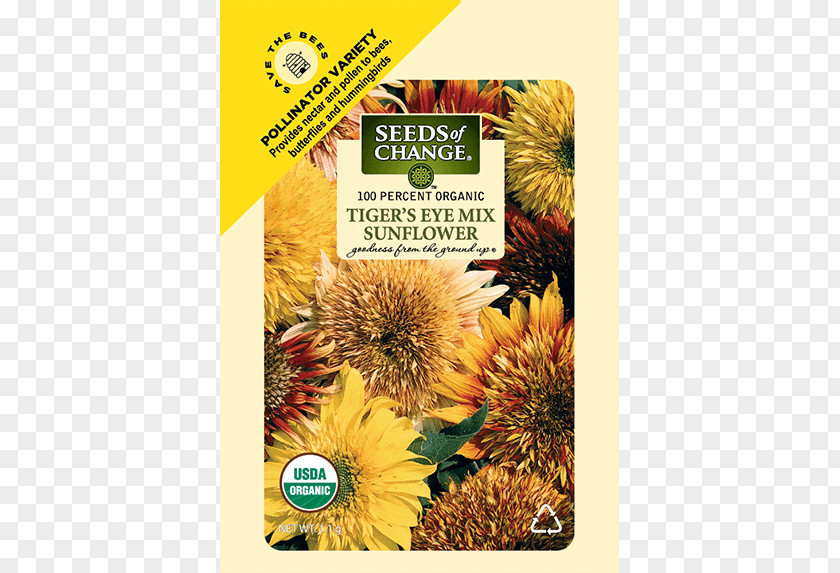 Flower Sunflower Seed Organic Food Common Heirloom Plant PNG