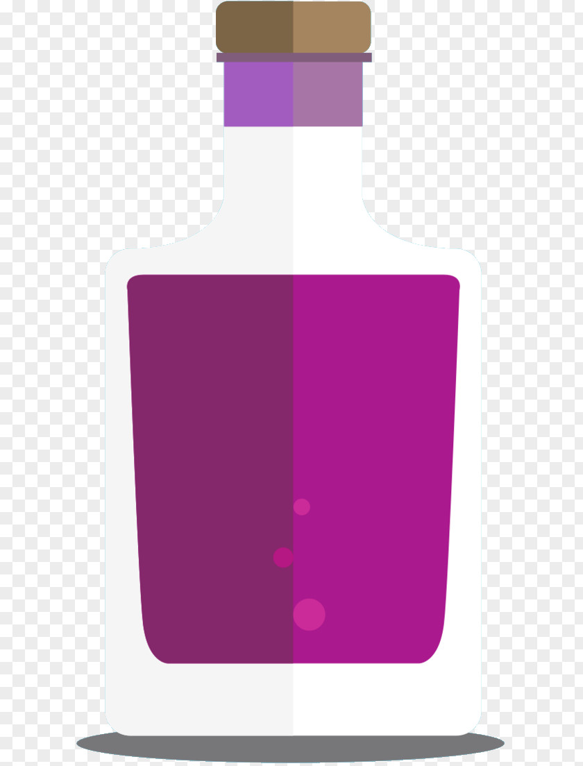 Glass Bottle Product Design Purple PNG