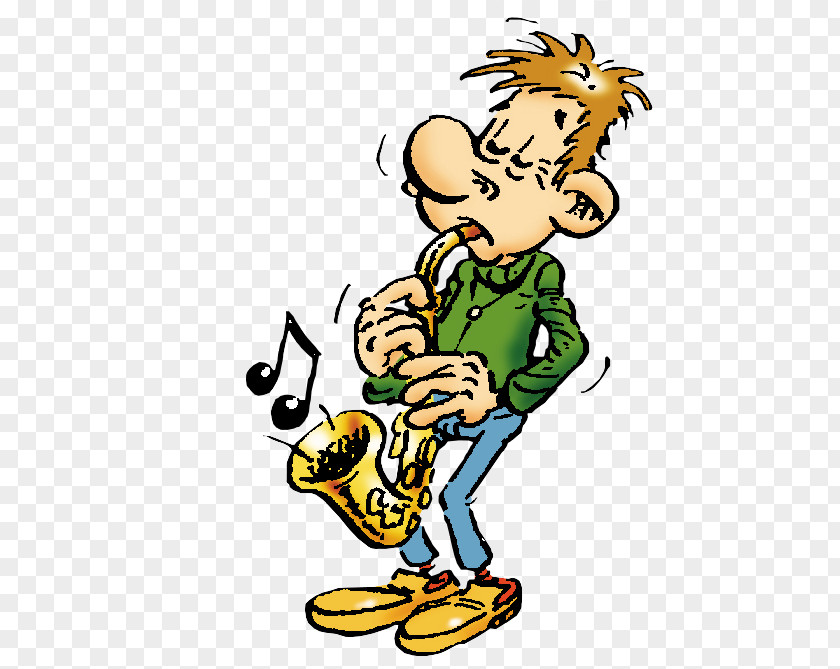 Saxophon Beak Cartoon Character Clip Art PNG