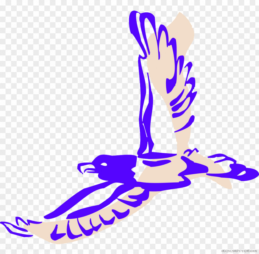 Blue Eagle Stick Figure Hawk Vulture PNG