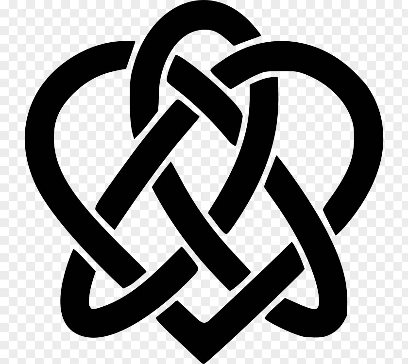 Knot Celtic Celts Heart Triquetra PNG
