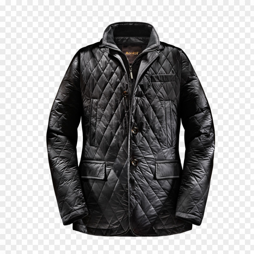 Moorer Leather Jacket Coat Bluza Hood Sleeve PNG