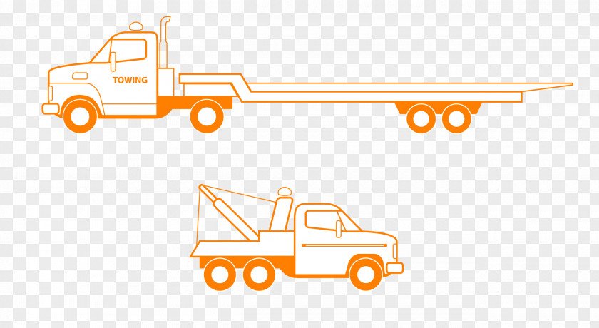Truck Car Flatbed Tow Semi-trailer Clip Art PNG
