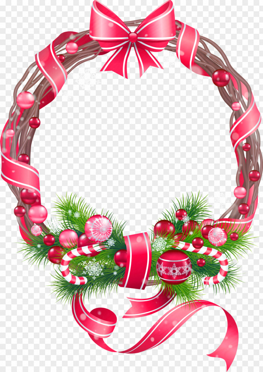 Vector Christmas Border Decoration Ornament Clip Art PNG