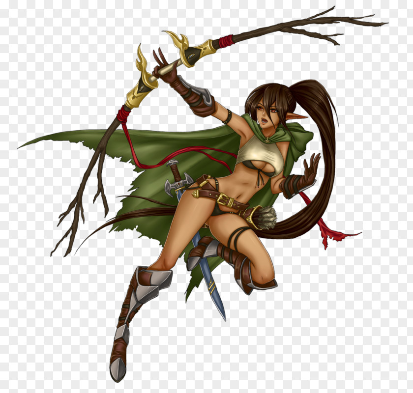 Demon The Woman Warrior Cartoon Figurine PNG