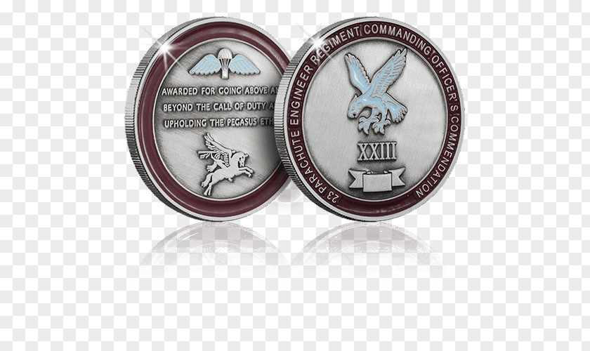 Military World Challenge Coins Silver PNG
