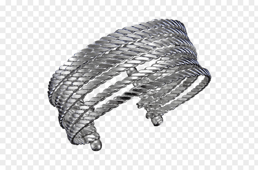 Silver Cuff Rope PNG