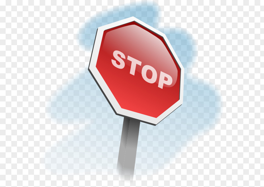 Stop Sign Traffic Cartoon Clip Art PNG