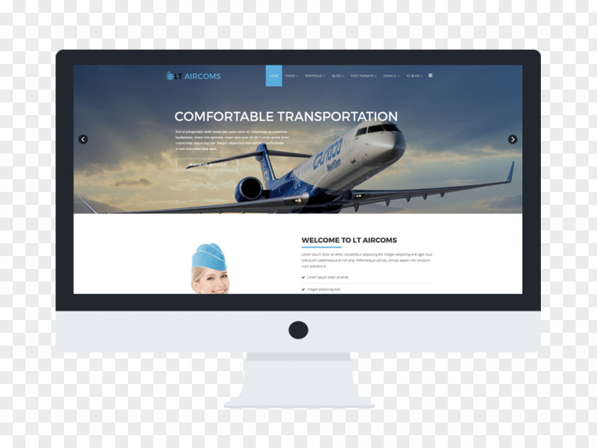 Bluewave Transportation Pte Ltd Bombardier CRJ700 Series Canadair Regional Jet Computer Monitors Output Device PNG