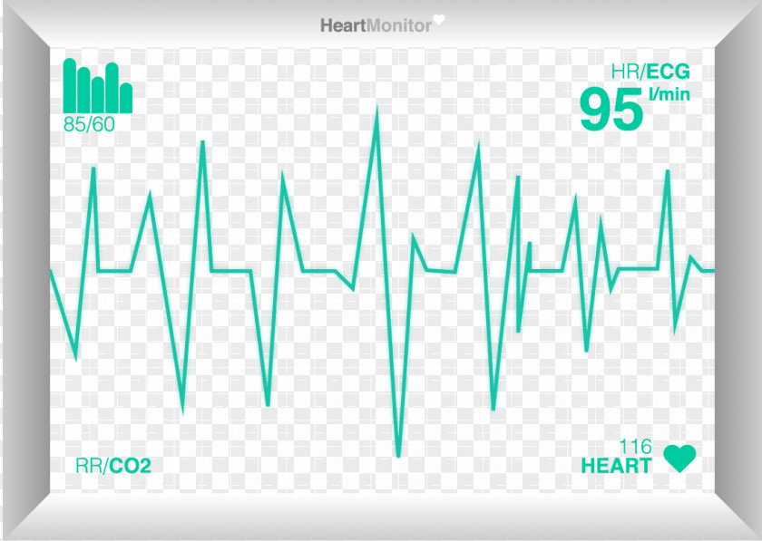 ECG Monitor Brand Logo Font PNG