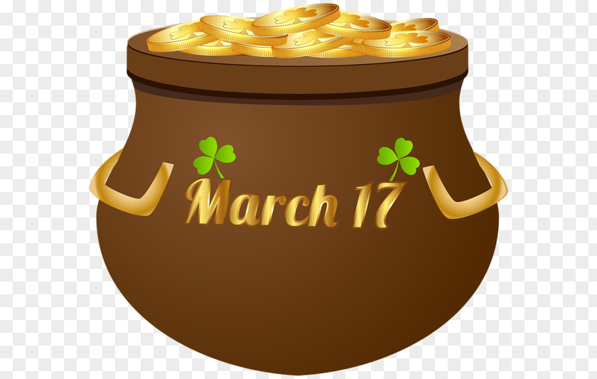 Gold Saint Patrick's Day Drawing Clip Art PNG