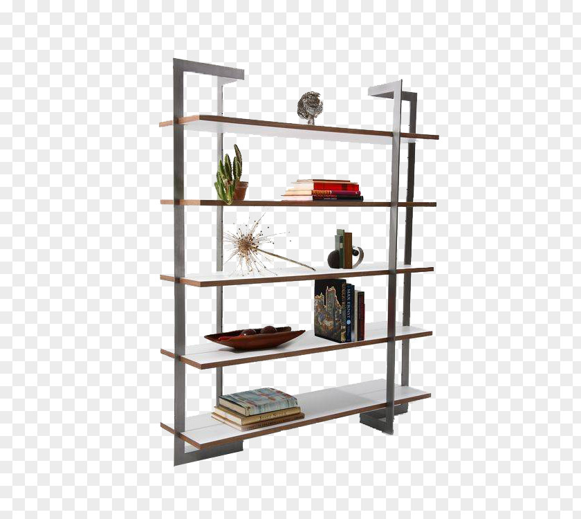 Japanese Minimalist Bookshelf Shelf Table Bookcase Furniture PNG