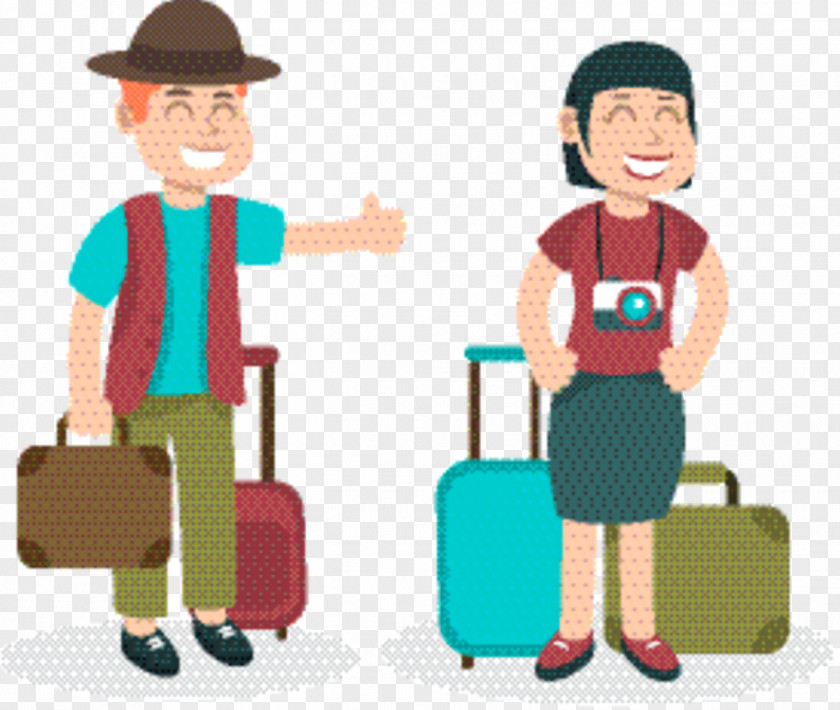 Job Conversation Suitcase Cartoon PNG