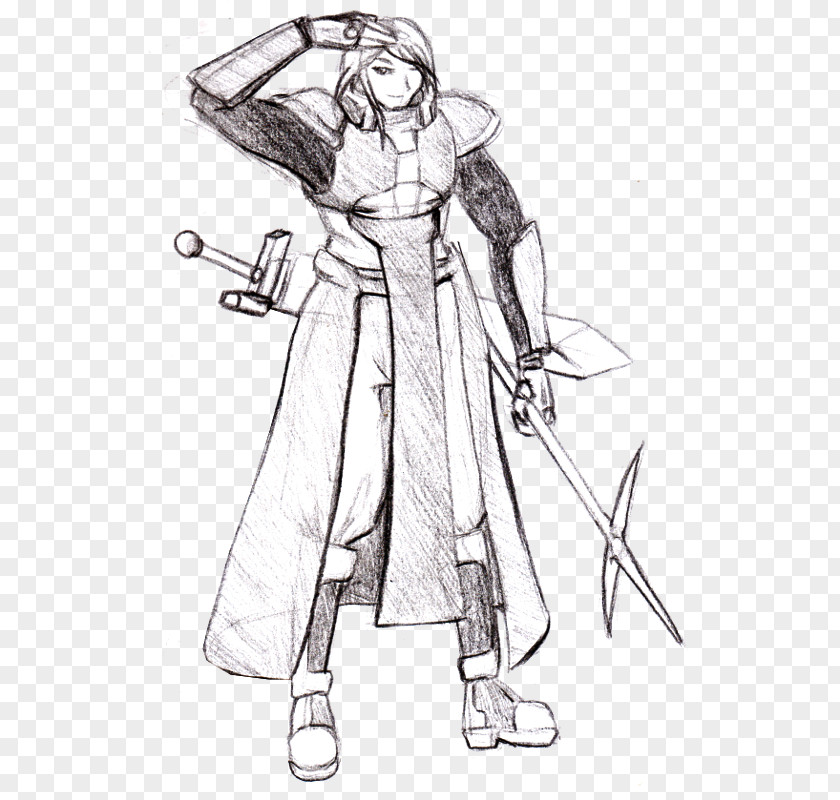 Salut Robe Drawing Costume Line Art Sketch PNG