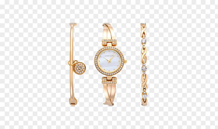Bangle Bracelet Watch Quartz Women's Clock Anne Klein Fashion PNG