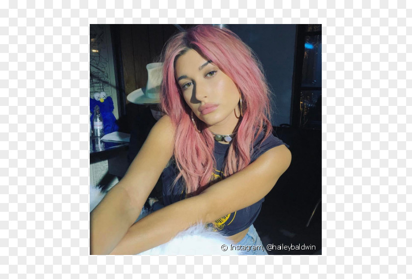 Hailey Baldwin Human Hair Color Coloring Dye PNG