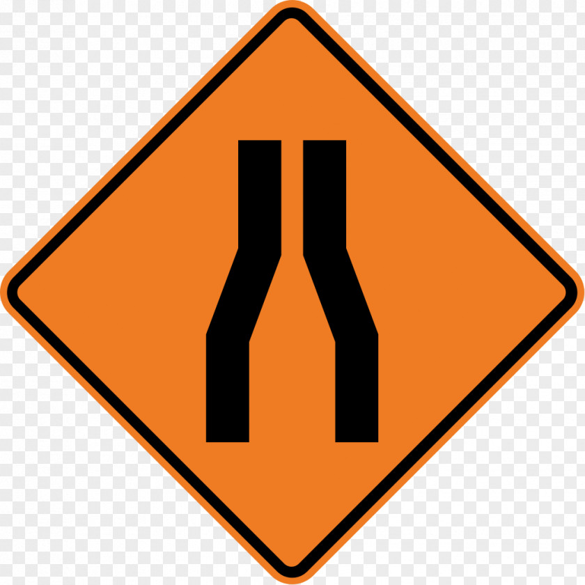 Road Merge Traffic Sign Lane PNG