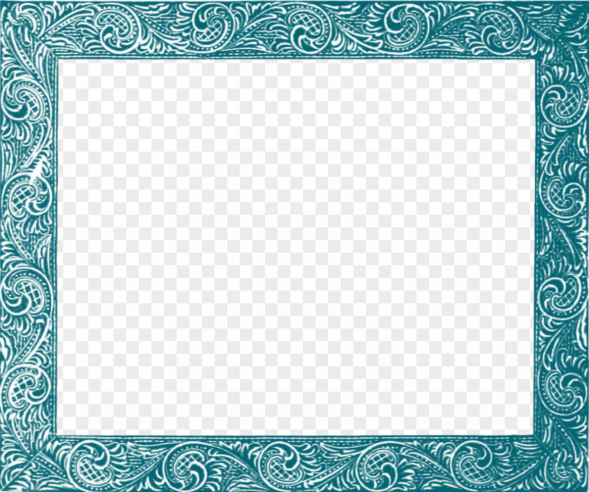 Teal Border Frame Free Download Picture Clip Art PNG
