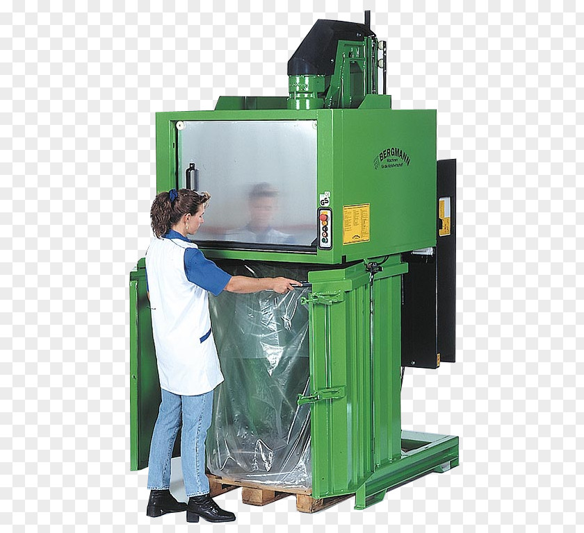 Packstation Compactor Machine Baler Waste Crusher PNG