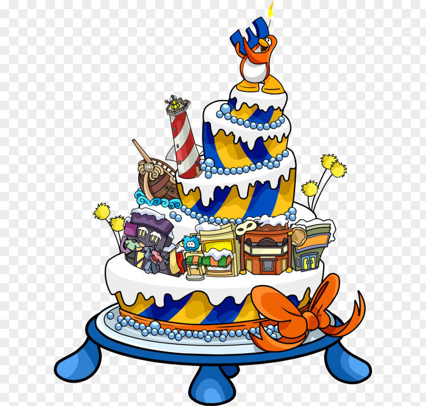 Penguin Club Island Party Birthday PNG