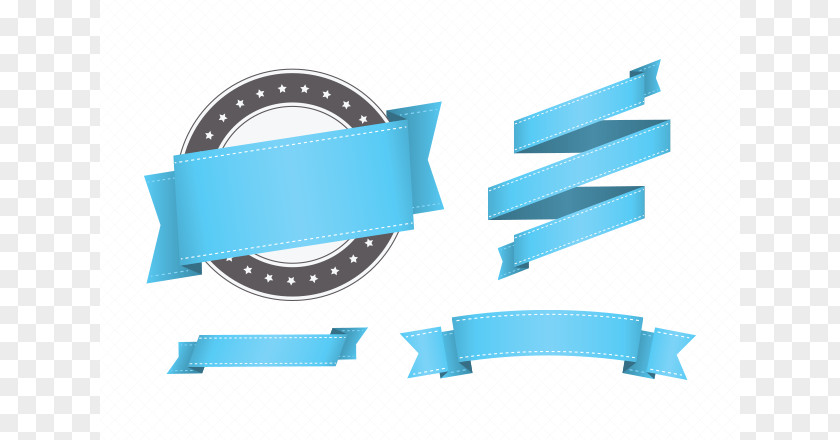 Ribbon Blue Service PNG