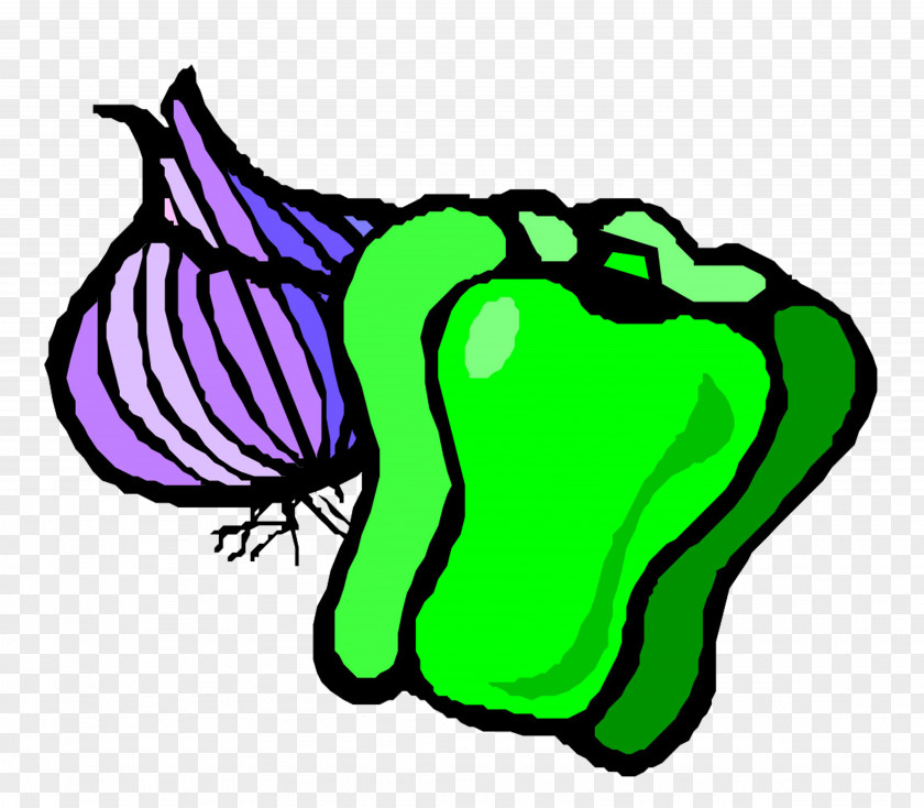 Green Pepper Garlic Hand Drawing Bell Vegetable Auglis Cartoon PNG