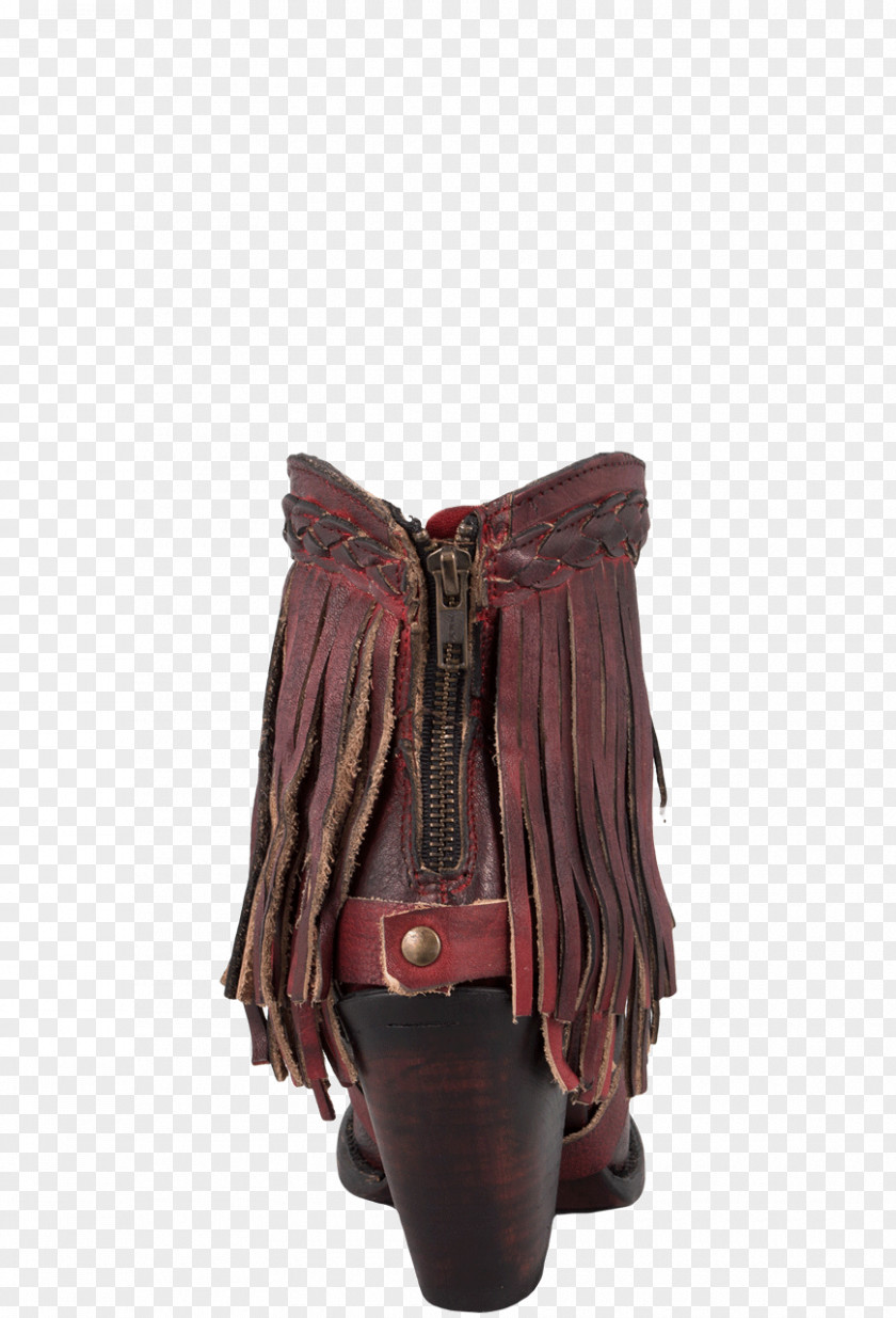 Boot Fringe Leather Heel Pinto Ranch PNG