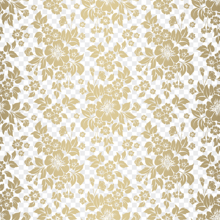 Golden Flower Background Flowers PNG