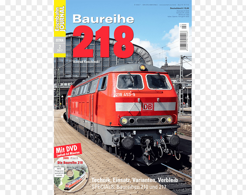 Miba! Rail Transport DB Class 218 Electric Locomotive Deutsche Bahn PNG