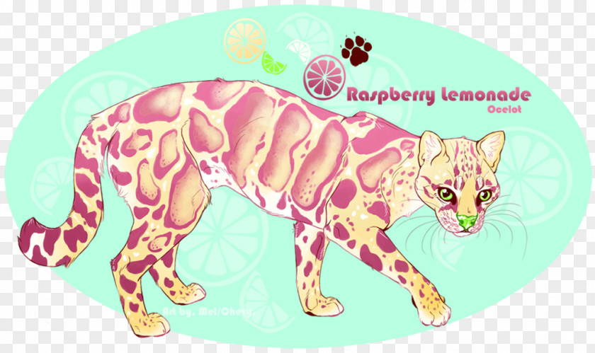 Raspberry Lemonade Whiskers Tiger Cat Fauna PNG