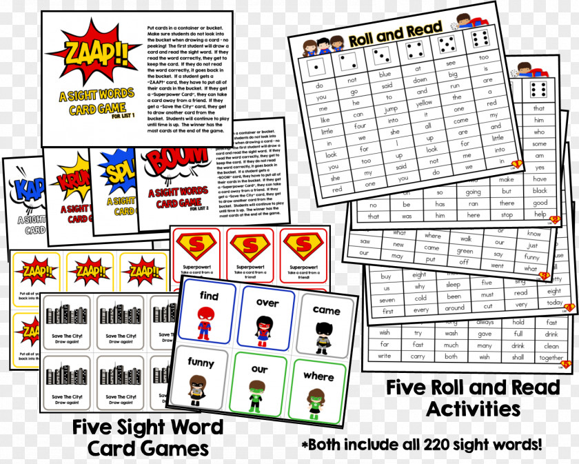 Superhero Words Paper Line Point Font PNG