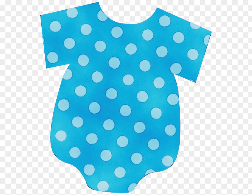 Teal Baby Toddler Clothing Polka Dot PNG