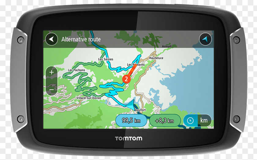 The Rider GPS Navigation Systems Central Europe TomTom 410 Motorcycle PNG