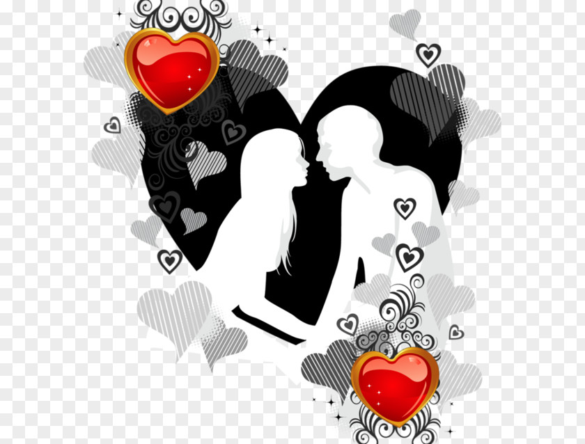 Valentine Silhouette Animation Love Valentines Day Wallpaper PNG