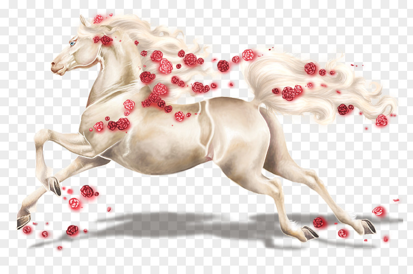 Mustang Valentine's Day Pony Horse Tack Mane PNG