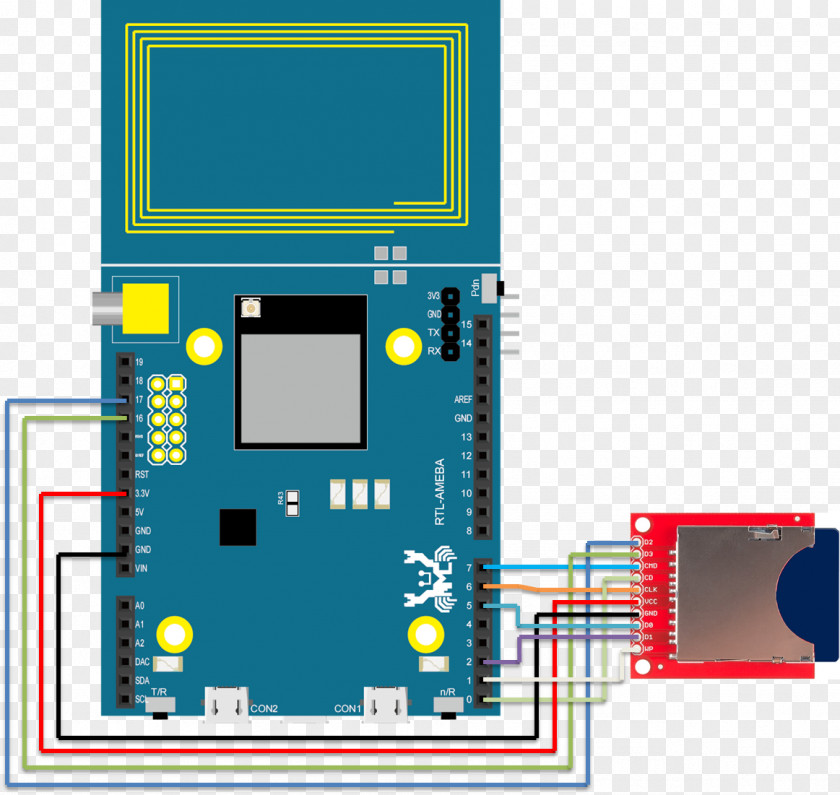 Sd Card Arduino Secure Digital Real-time Clock Single-board Computer Integrated Circuits & Chips PNG